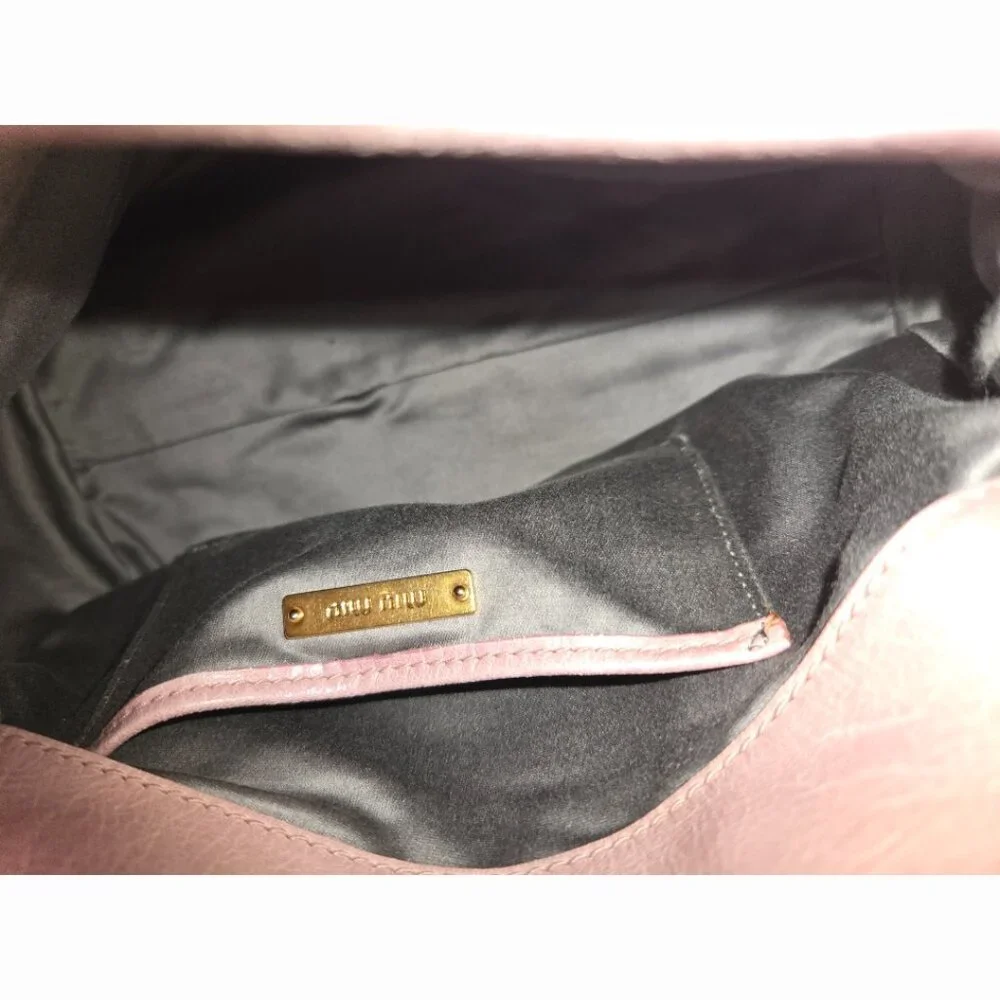 EUC Authentic Rare Tricolor MiuMiu Vitello 2 way Satchel - Picture 11 of 15